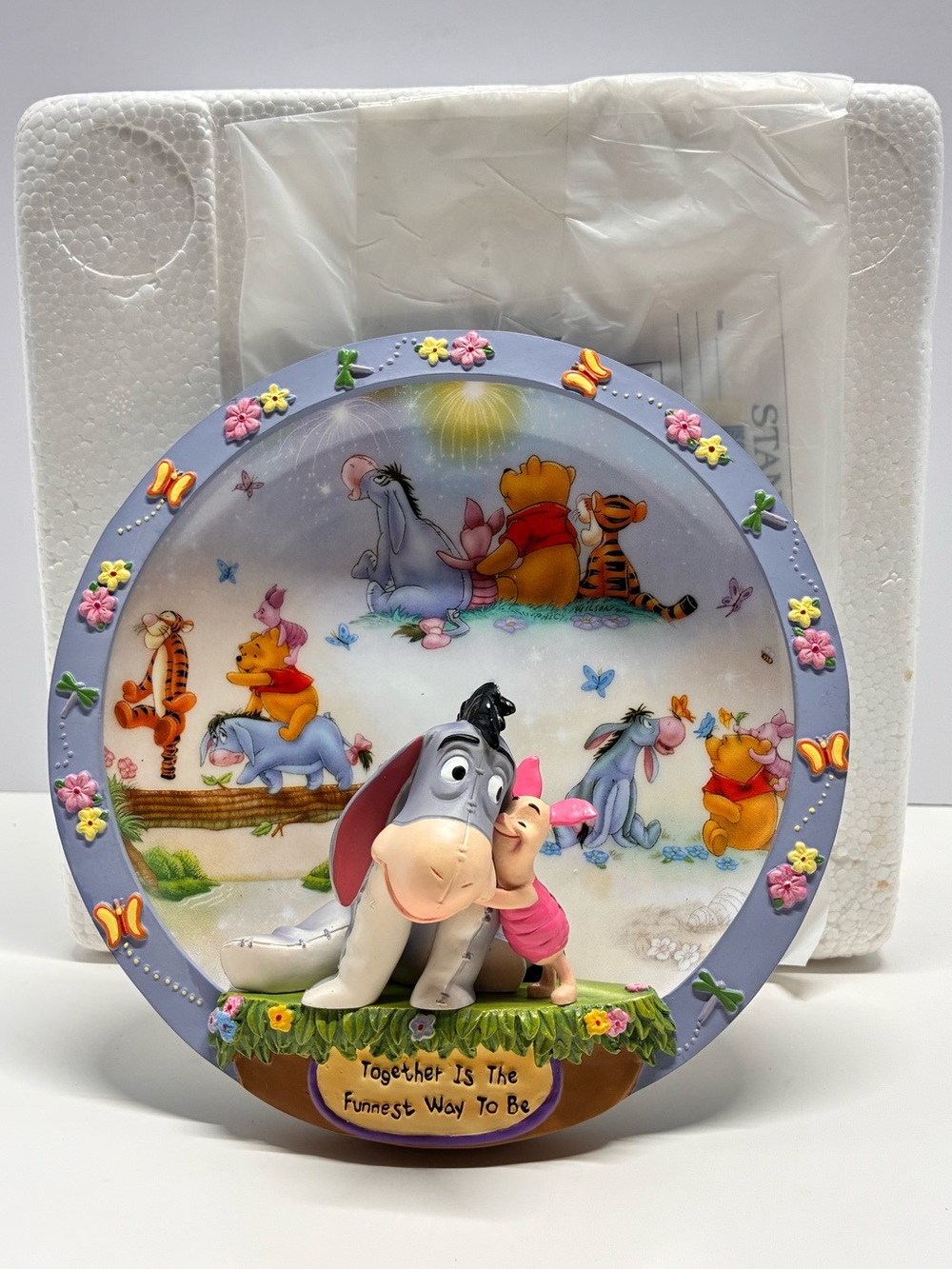 Eeyore 100 Acre Happiness "Together Is The Funnest Way To Be” 1st Issue Plate